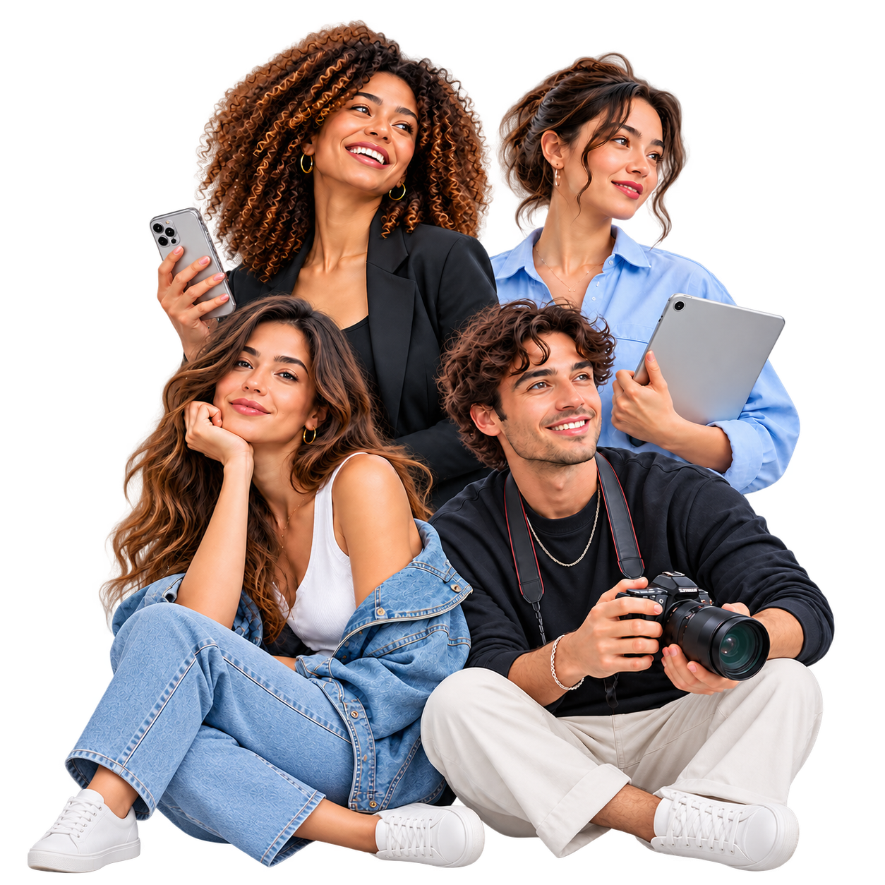 Mockup da plataforma Bairesfluence